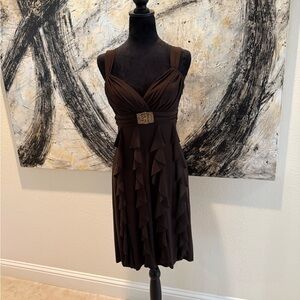Betsy & Adam Chocolate Brown Dress